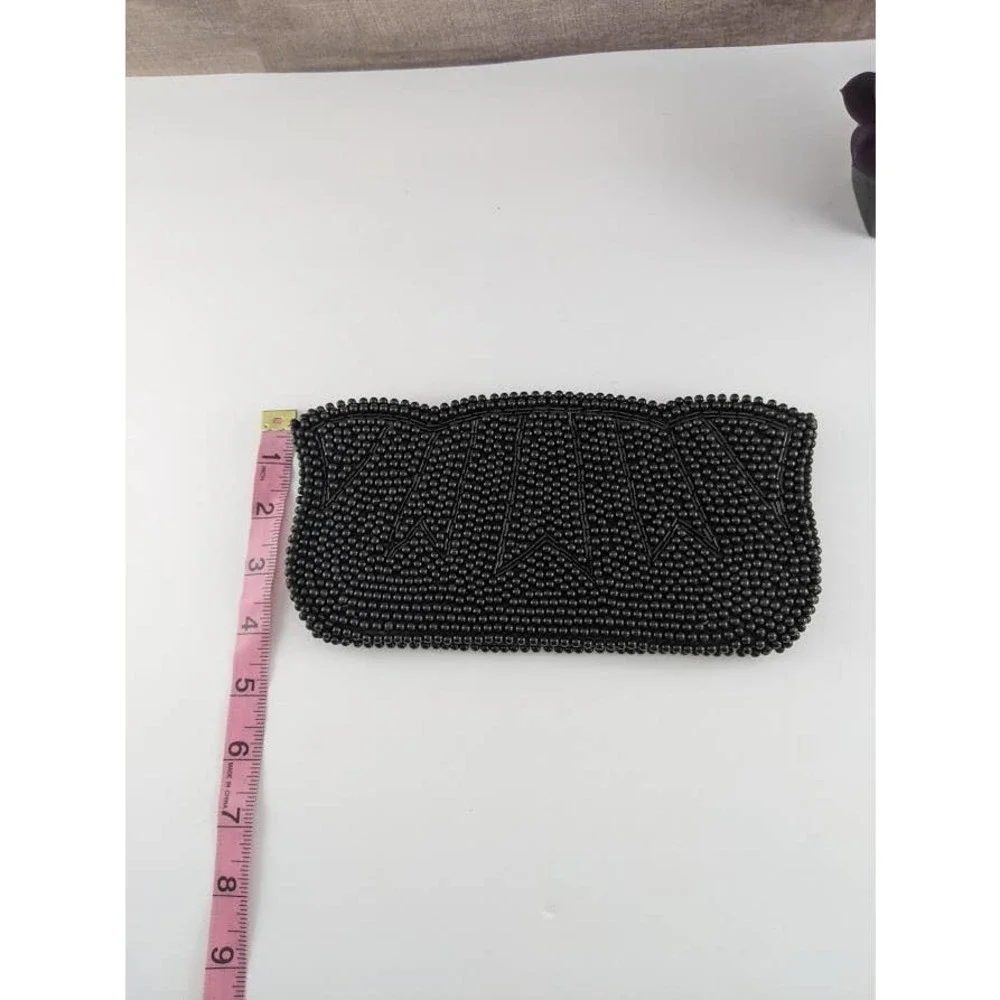 Beautiful Black Beaded Clutch